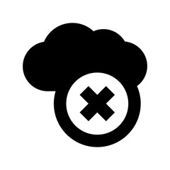 Cloud Disconnected Vector Icon