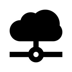 Cloud Sharing Vector Icon