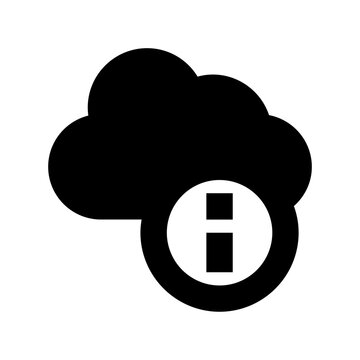 Cloud Info Vector Icon