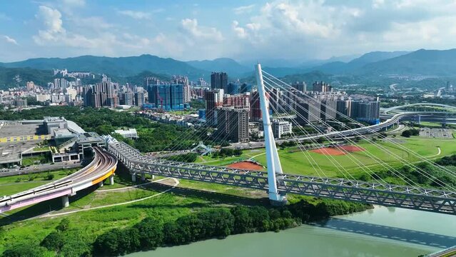Time Lapse Traffic At Cityscape Xindian Taiwan