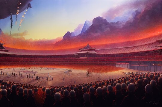 Beijing, China February 4, 2022 Opening Ceremony Of The Winter Olympic Games