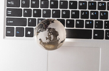 Glass Globe and dollar finance