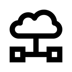 Cloud Network Vector Icon