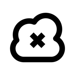 Cloud Disconnected Vector Icon