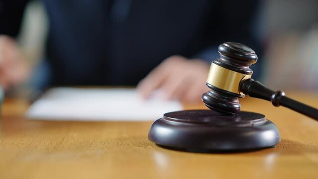 wood hammer in law court