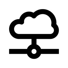 Cloud Sharing Vector Icon