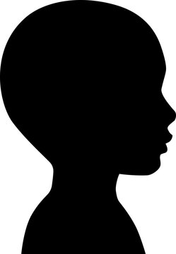 back of human head silhouette