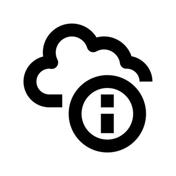 Cloud Info Vector Icon