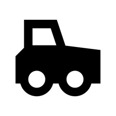 Dumper Truck Flat Vector Icon 