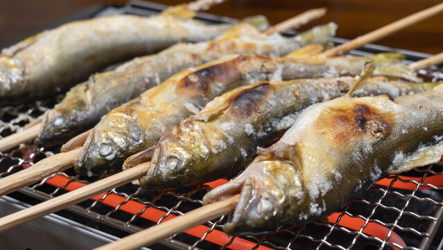 鮎の塩焼き・日本の料理
