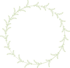 Obraz na płótnie Canvas minimal sweet pastel wreath flowers frame