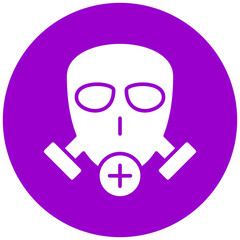 Gas Mask Icon Style