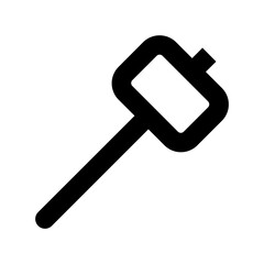 Hammer Flat Vector Icon 
