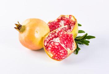 A fresh fruit rich in vitamins, pomegranate