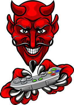 Devil Esports Sports Gamer Mascot