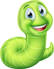 Caterpillar Worm Cartoon Character