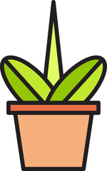 plant pot icon illustration