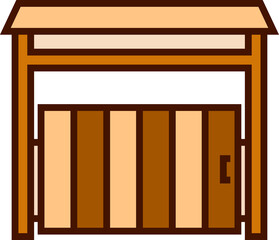 gate icon illustration