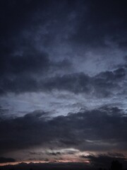 Obraz premium storm clouds over the sea