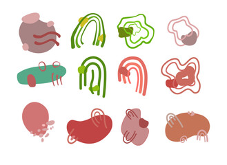 Unique aesthetic shape decoration to make the poster more charming