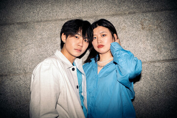 Cool Asian Couple Portrait