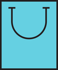 shopping bag icon illustration