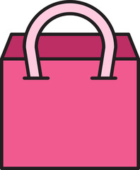 shopping bag icon illustration