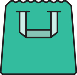 shopping bag icon illustration
