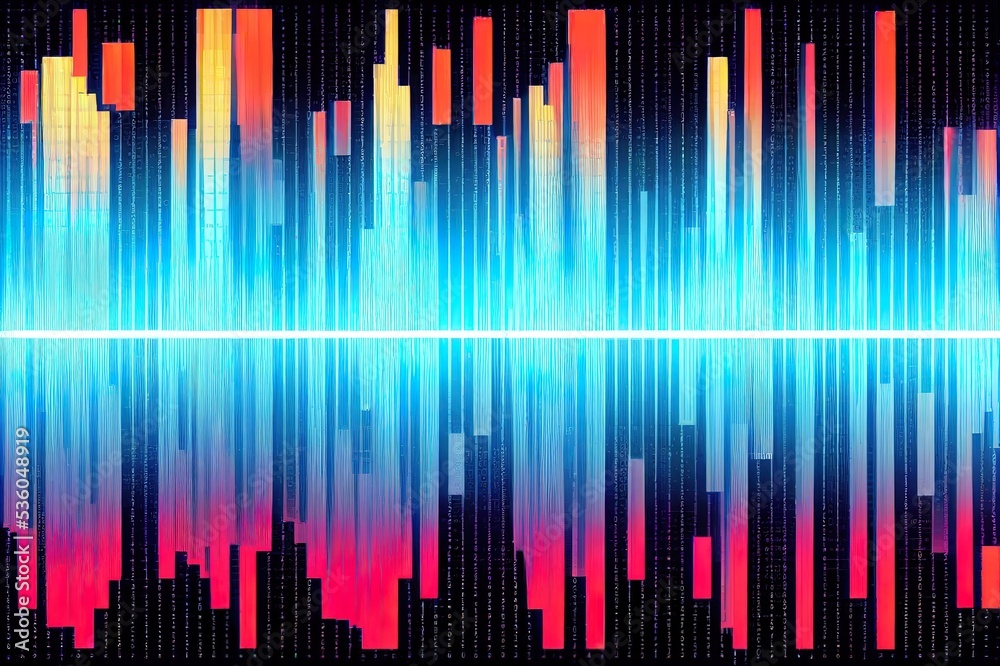 Poster binary code matrix background with numbers moving downward on screen digital data stream effect anim