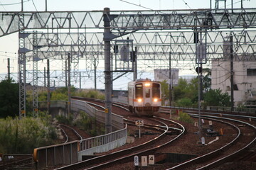 Fototapeta na wymiar 日本の列車