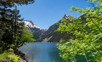 Fototapeta na wymiar lake of Oredon in the french Pyrenees mountains