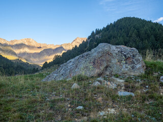 mountains in Kurzras in South Tyrol