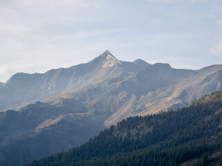 mountains in Kurzras in South Tyrol