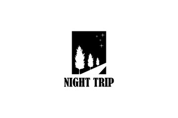 Night Trip Logo Design Template