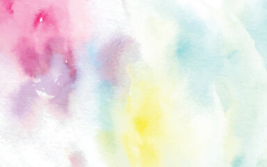 Fototapeta na wymiar rainbow splash watercolor background