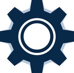 setting icon vector in white background, gear icon vector