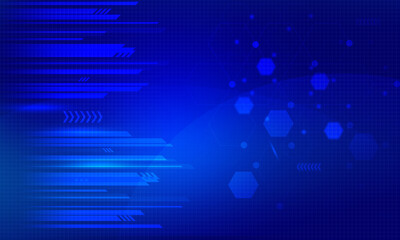 Fototapeta na wymiar abstract blue technology hitech networking background