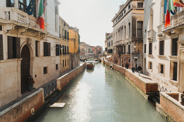 Bridge at Sunset in Venice Italy