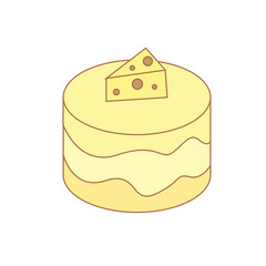 Cute Cake Illustration