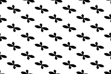 Obraz na płótnie Canvas black and white illustrations, abstract for textile design, geometric background
