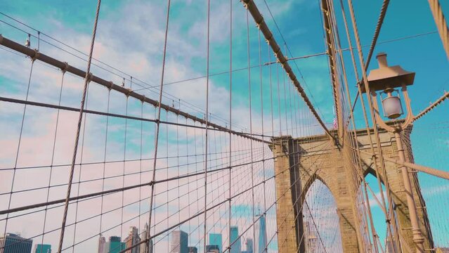 Brooklin bridge walk, New York, USA