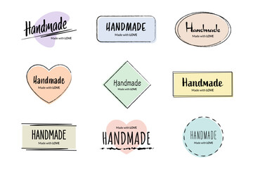 Handmade badges set