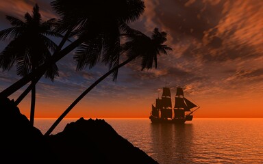 黄昏の南太平洋 © Galileo-Giken