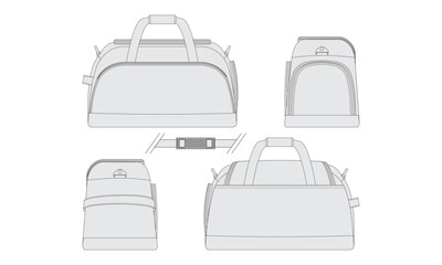 travel bag vector