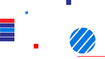 abstract  white background with blue circle