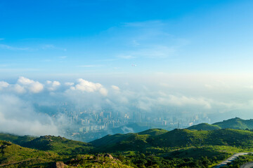 Sea Of Clouds Over Tai Mo Shan Mountain