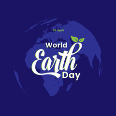 World earth day social media banner poster background design template