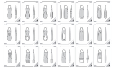 zipper puller vector