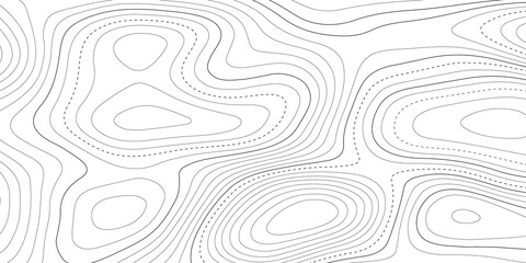 Abstract topographic contours map background. Topographic map and landscape terrain texture grid. Terrain map.  Topography and geography map grid abstract backdrop. Business concept. paper texture .