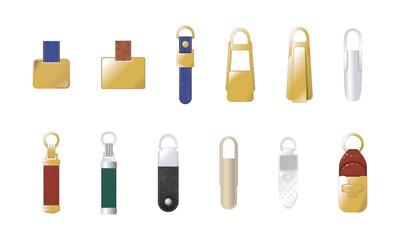 zipper puller vector